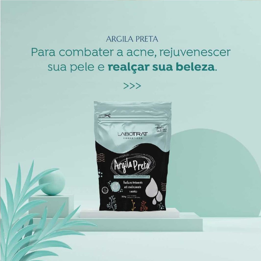 Argila Preta Facial e Corporal labotrat 100g